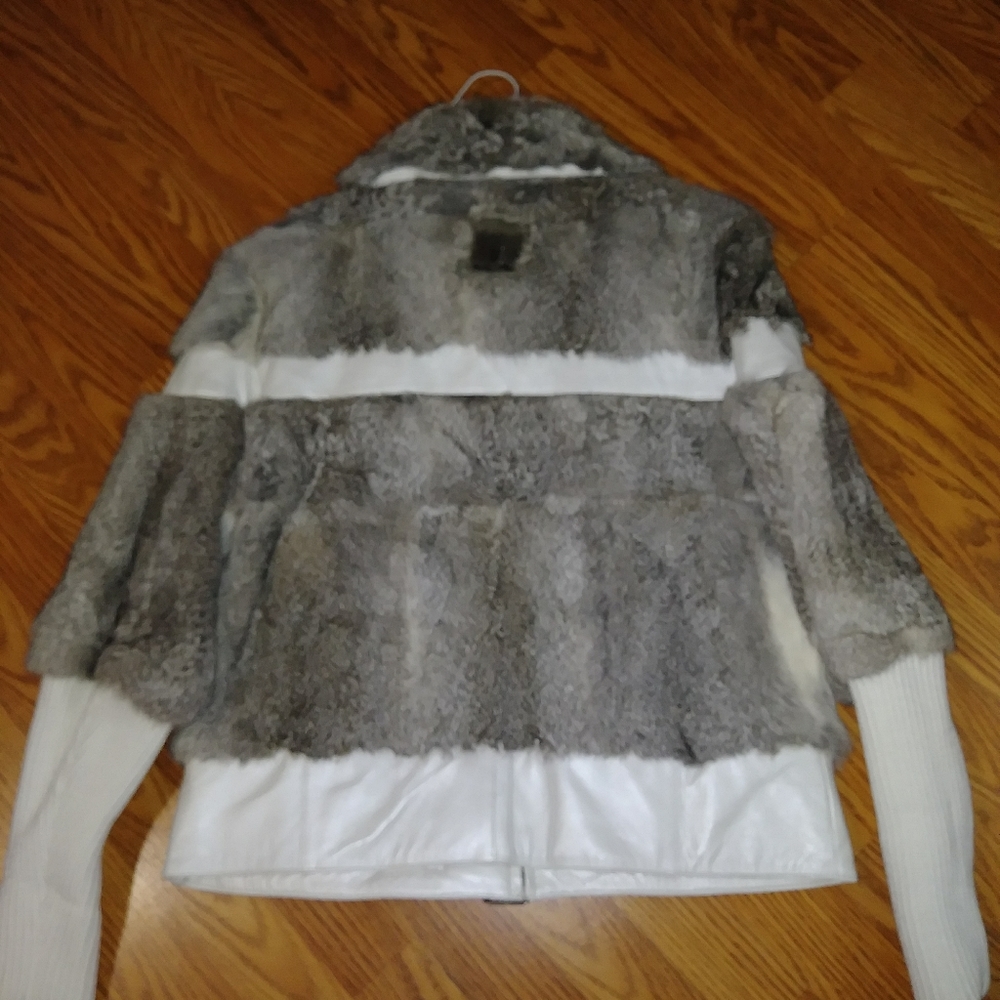 BABY PHAT Women's Rabbit Fur Jacket/Coat - Picture 2 of 8